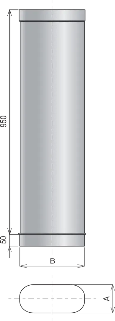 V100 F050 Вставка-овал L-1000